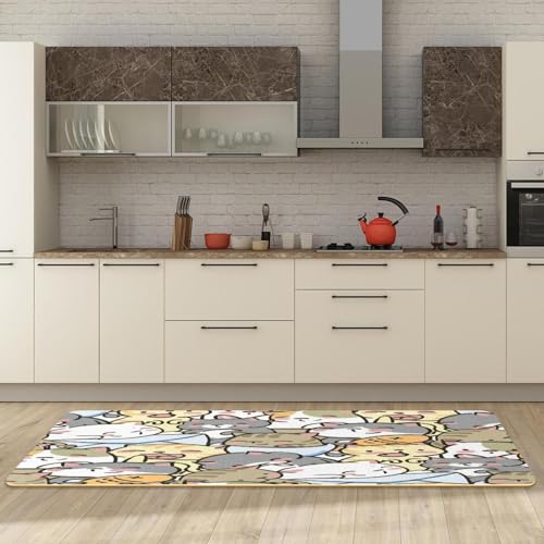 Tapete de cocina de 2 piezas absorbente y lavable para pasillo 3