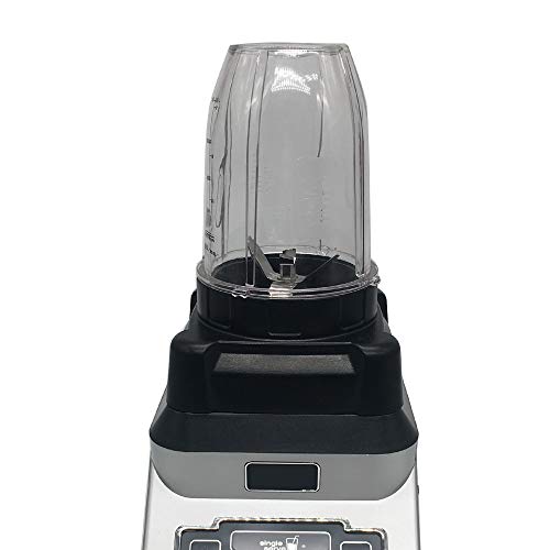 Replacement extractor blade with 18oz 24oz cup and spout lid for Ninja Professional 72oz Countertop Blender Ninja Professional 1000W Blender BL610 30/BL610 BRN 30/BL611C/CO610B/CO650B