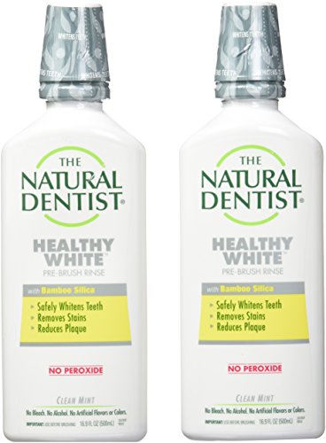 The Natural Dentist Whitening Antigingivitis Rinse, Clean Mint,16.9 Fl Oz (Pack of 2)