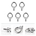 Alipis 5pcs Stainless Steel M6 Eye Nut Ring Bolts Threaded Eye Screws Lifting Device Parts for Marine and Industrial Use