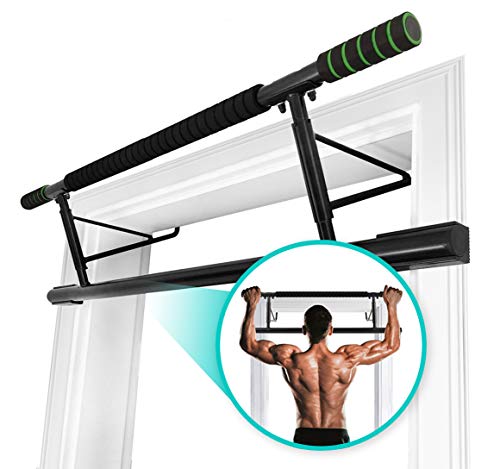 Pull Up Bar by RPM Power - Heavy Duty Multifunctional Door Pull Up Bar/Chin Up Bar for Door Frames & Floor Exercises - No Screws or Drilling Needed, 100% Non Marking