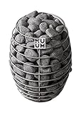 HUUM Drop 4.5 kW Sauna Heater with UKU WiFi Control- Black, 121 pounds of Rounded Olivine Diabase Stones Included (Recommended for saunas Between 106-247 cu ft.)