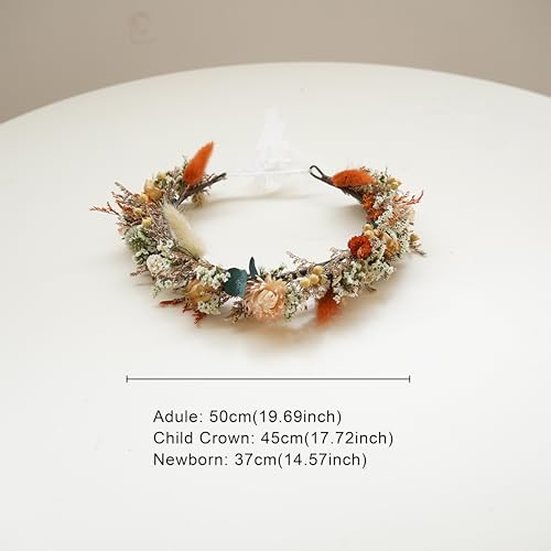 Corona seca para novia estilo boho miniatura 5