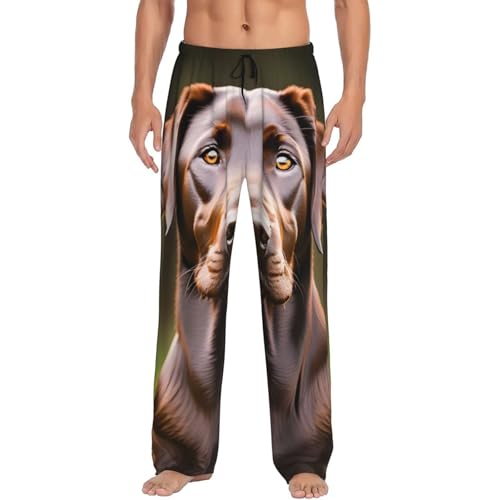 Pyjama labrador marron homme : bas de nuit respirant pour vos soirées détente