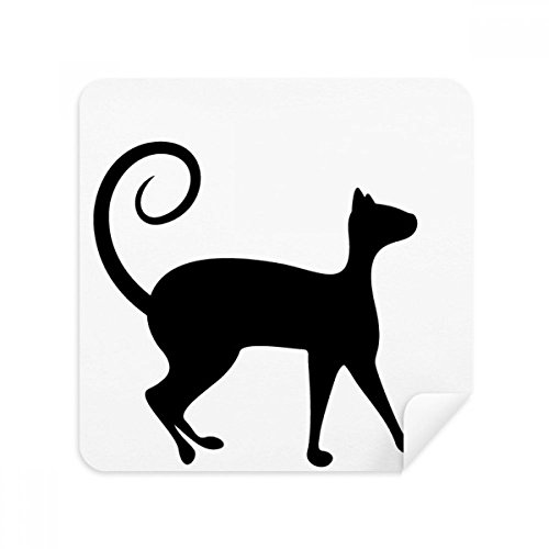 Chiffon de nettoyage chat silhouette pour vos écrans de téléphone