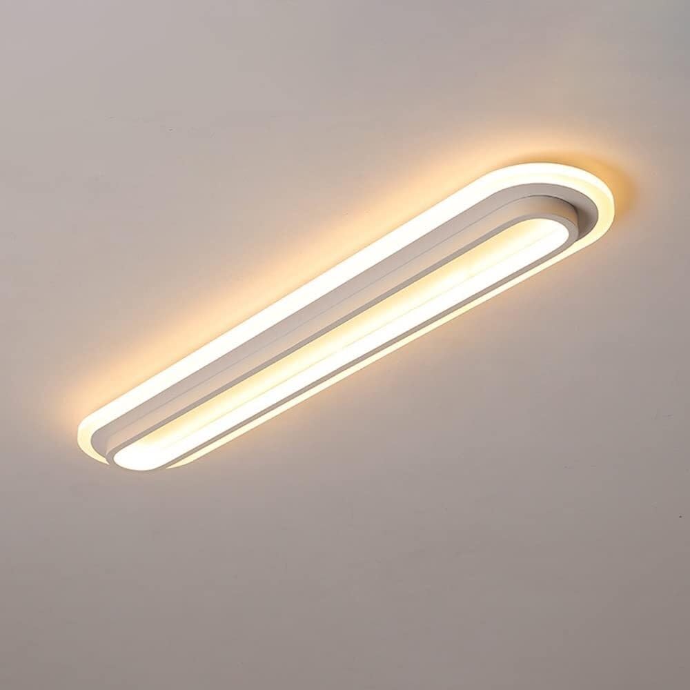 Plafonnier LED couloir à panneau lumineux grand angle longueur 58cm