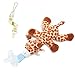 Zooawa Baby Pacifier, Giraffe Pacifier Holder with Detachable Plush Stuffed Animal Toy for Infant Boys Girls 3-18 Months