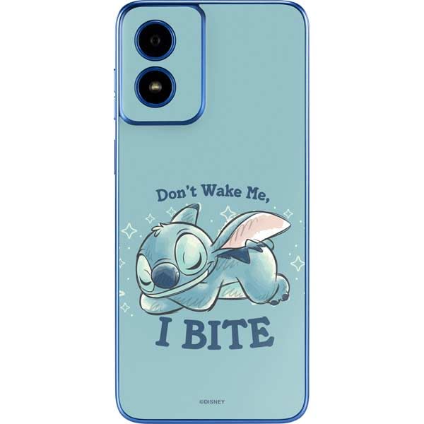 Skinit Decal Phone Skin Compatible with Moto G Play 4G - Officially Licensed Disney Lilo and Stitch Dont Wake Me I Bite Design