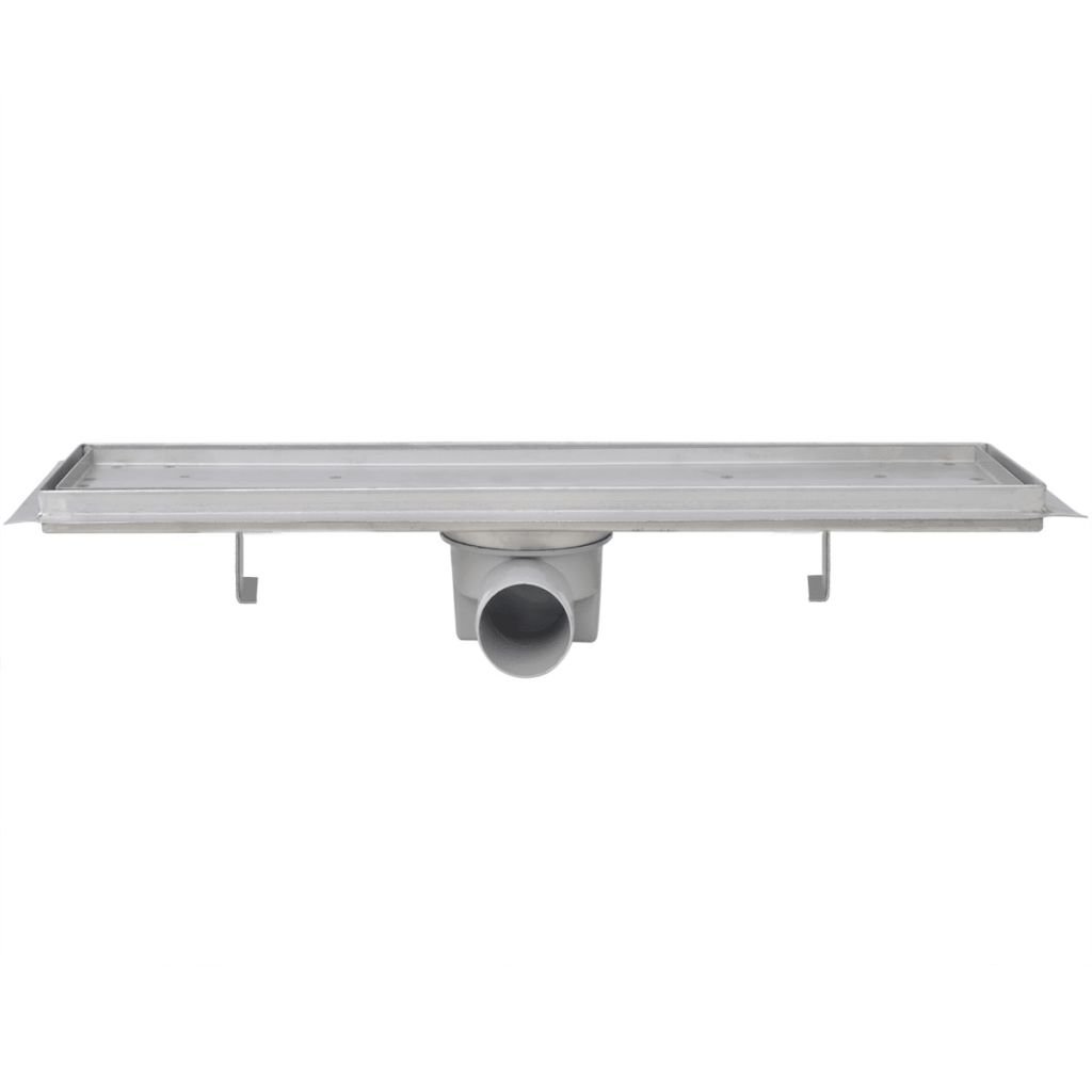 vidaXL Desagüe Lineal de Ducha 530x140 mm Flujo 40 L/min Acero Inoxidable