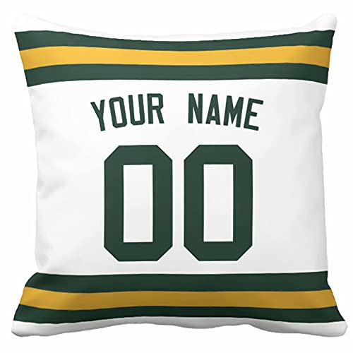 Image of ANTKING Throw Pillow 2 Pack with Custom Name and Number Personalized Gift for Men Women Boys