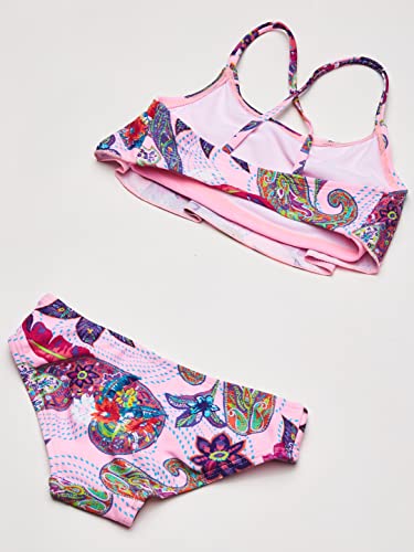 Image of Kanu Surf Girls' Alania Flounce Bikini Beach Sport 2 Piece Swimsuit