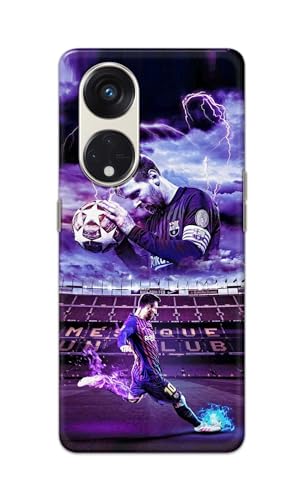 Image of Printed Hard Back Cover Case for Oppo Reno8 T 5G | Reno 8T 5G Back Cover (Famous Football Player) -1111