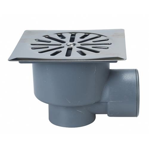 Crearplast c-216 - Sumidero sifonico vertical rejilla inoxidable 100x100 50/40