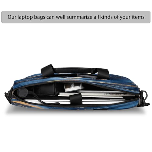 Maletín para portátil 16" azul oscuro impermeable miniatura 4