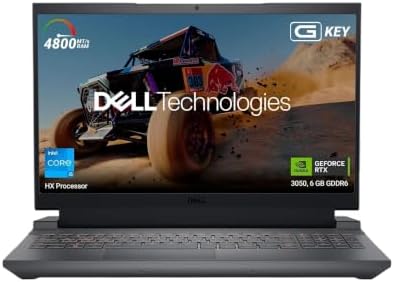 Dell G Series, Intel Core i5-13450HX, 13th Gen, NVIDIA RTX 3050-6GB, 16GB, 1TB SSD, FHD, 15.6"/39.62cm, Win 11, MSO'24, Dark Shadow Grey, 2.65Kg, [G15-5530], Orange Backlit Keyboard, Gaming Laptop