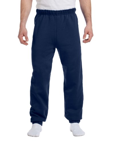 Pantalon de jogging Jerzees 8 oz 50/50 laine, bleu marine, X-Large