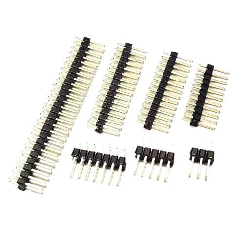 Connecteur PCB droit plaqué or 1U double rangée 2.54mm pour liaisons électroniques haute fidélité