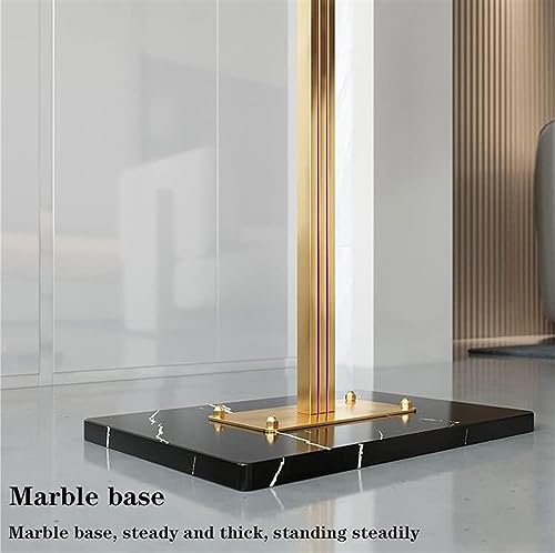 Arbre à cintres en métal NAKEAH avec base en marbre pour vêtements - 8