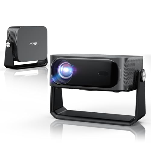 [1500 ANSI/Auto Focus & Keystone/Built-in APPs] 4K Outdoor Projector with Wifi and Bluetooth, Smart Portable Proyector with Built in Apps YouTube/PrimeVideo & Dolby, Home Theater with HDR10+