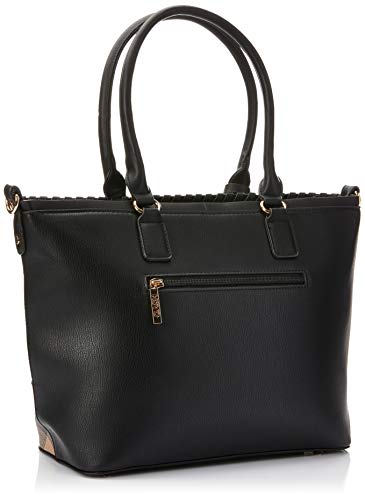 Bolsa Rigida de Mão e Ombro Gash, Preta, Feminino