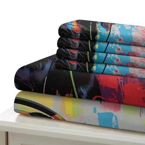 Parure de couette chien microfibre de qualité supérieure King 220x240cm - 7