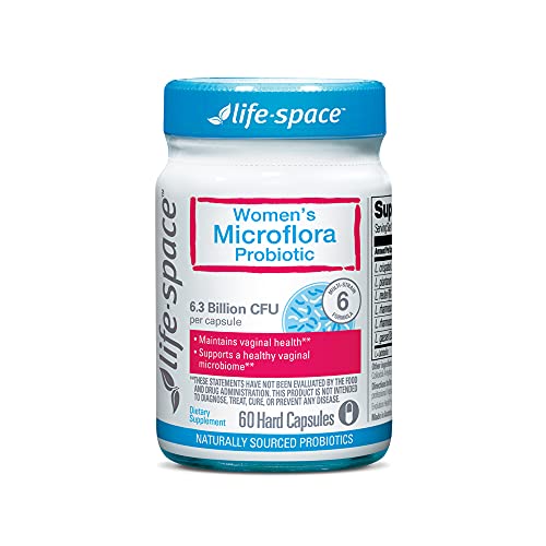 Life-Space Probiotic for Women, Support Healthy Vaginal Microflora & Comfort, BV & VVC Infection Treatment, Urinary Tract Health, Lactobacillus rhamnosus, 6.3 Billion CFU, Multi Strain - 60 Capsules