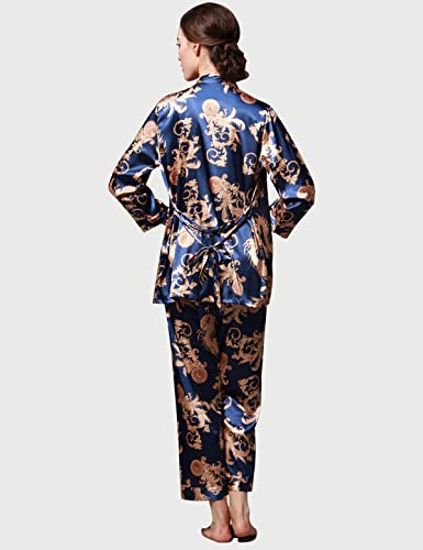 YANZHAO-Ensemble-de-pyjama-3-pieces-en-satin-de-soie-pour-femme-Motif-floral-soyeux-Vetement-de-nuit-caraco-avec-peignoir-et-pantalon