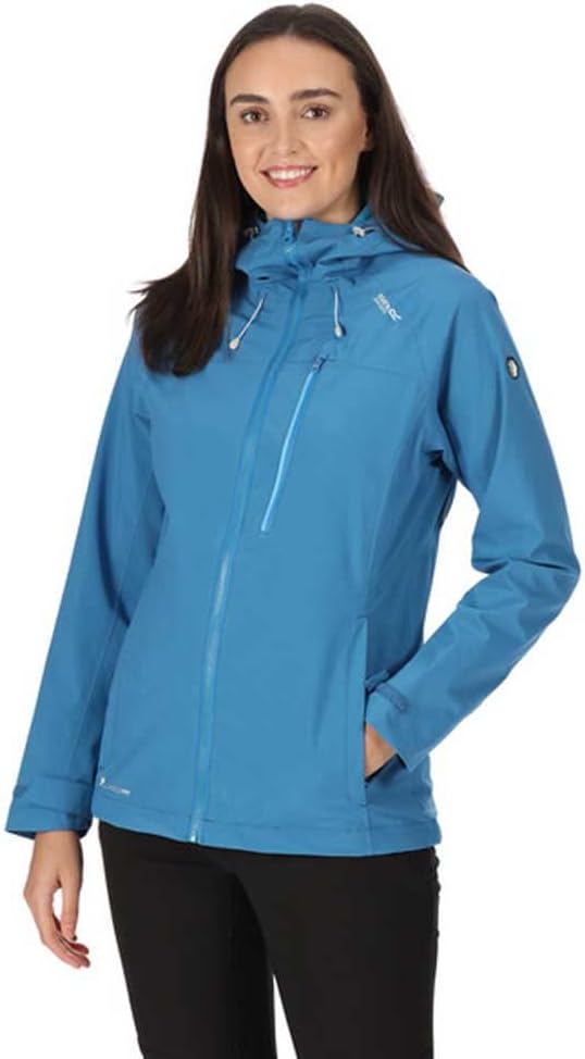 Regatta Womens/Ladies Britedale Waterproof Jacket (14 US) (Vallarta Blue)