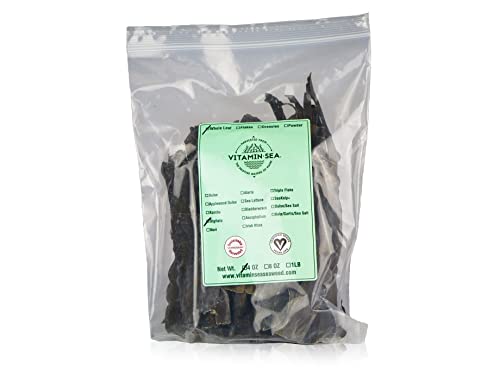 Vitaminsea Kelp Dried Seaweed | Vegan Certified Wild North Atlantic Kelp Digitata | Perfect For Thyroid Support | Rich In Amino Acids, Iodine, Calcium, Vitamin B & More | Whole Leaf (4 Oz) #TOP28