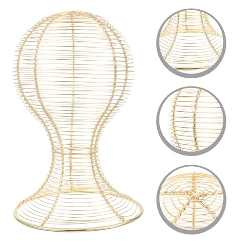 Porte-chapeau au design unique en métal or chic et moderne - 8
