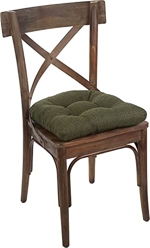 Klear Vu Tyson Gripper Universal Non-Slip Overstuffed Polyester Dining Chair Cushion, 4 Count (Pack Of 1), Green 4 Pack #TOP5