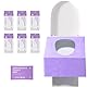 Einweg-Toilettensitzabdeckungen, 60Pcs wasserdichtes Toilettenpapier Pad für Kind, Frau, Mann, unabhängige Verpackung Reise-Toilettensitzabdeckungen für öffentliche Toilette (Purple)