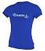 O'Neill Women's Basic Skins Upf 50+ Short Sleeve Sun Shirt, Tahitian Blue, Medium