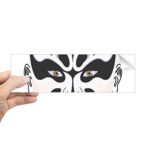 Adhesivo para ventana de máscara de ópera de Pekín DIYthinker vinilo decorativo oriental 1