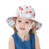 Sonnenhut Baby Lässig Unisex Kinder Unisex Baby Kleinkinder Sonnenhut Kappe Mütze Fischerhut Atmungsaktiv Strandhut Kinder Baby Stern Sommerhut UV Schutz UPF 50+ Fishermütze