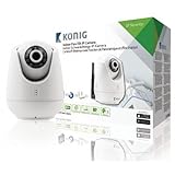 25fps Konig caméra IP intérieure pan-tilt surveillance vidéo à distance blanc [SAS-IPCAM110WU]
