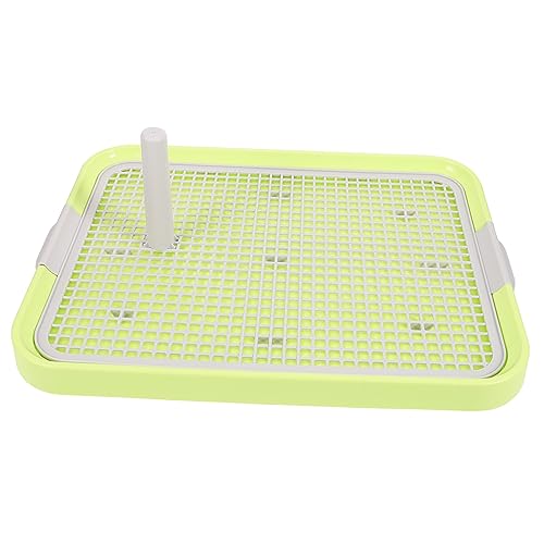 GRIRIW Dog Indoor Potty Mesh Dog Toilet -Slide Base Plastic Puppy Litter Box for Pet Training Easy Clean
