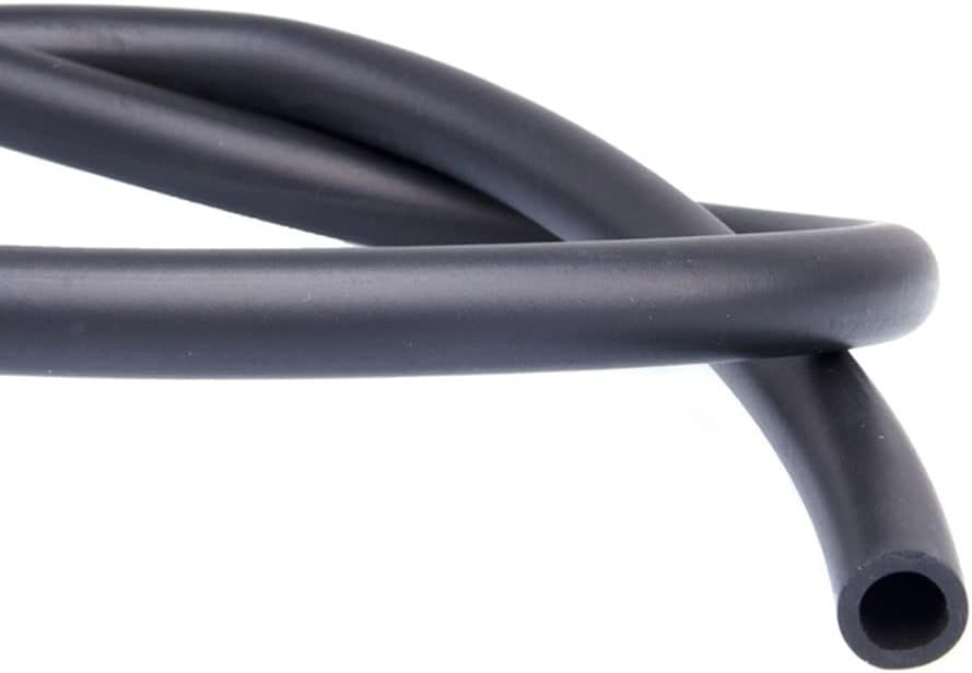 1m 2mm 3 4 5 6 8 10 12 14 16 19 20 25mm Fluorine Rubber Tube, Black Fluororubber Tubing Hose Pipe, 1PCS(19x25mm)