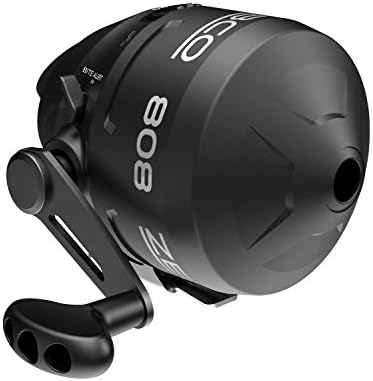 Zebco 808 Spincast Fishing Reel, Size 80 Reel, Changeable Right- or Left-Hand Retrieve, Pre-Spooled with 20-Pound Zebco Fishing Line, Dial-Adjustable Magnum Drag, Black