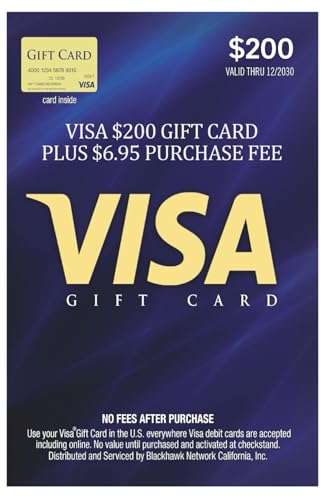Visa $200 Gift Card plus $6.95 Purchase Fee