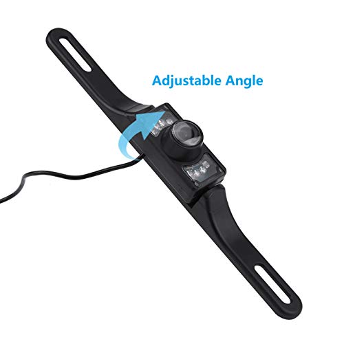 Image of License Plate Reversing Camera, 170 Viewing Angle Wide Angle Reversing Camera with Reversing Cameras 7 LED Lights