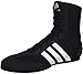 adidas Box HOG 2 Boxing Shoes - Black/White, Size US 9.5 - for Men & Women - for Combat Sports, Boxing, MMA & Gym