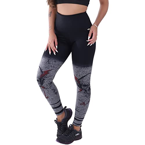 Kit com 3 Leggings Mescla Sublimadas Cintura Alta Suplex (G,SPIDER/CAMUFLADA/CAVEIRA))