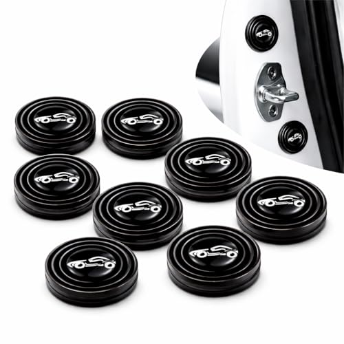 Something4u 8 Pcs Car Door Shock Absorber Pads | Anti Collision Rubber Door Guard Protector | Noise Reduction Buffer Sticker | Scratch Protection | Universal Fit for Cars SUVs Hatchbacks