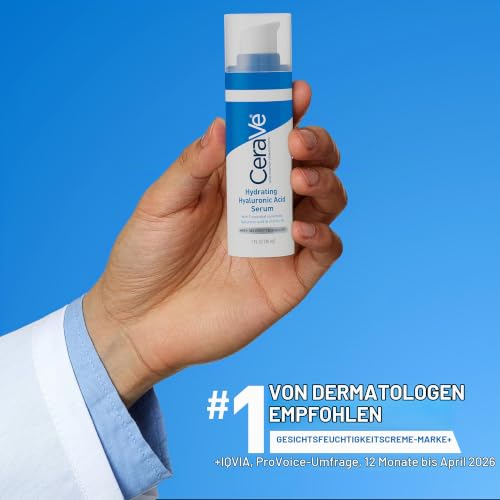 CeraVe Feuchtigkeitsspendendes Hyaluronsäure Serum, Aufpolsterndes Gesichtsserum für trockene bis normale Haut… – Ansicht 6