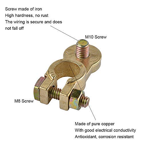 NACTECH Terminali Morsetti di Batteria per Auto