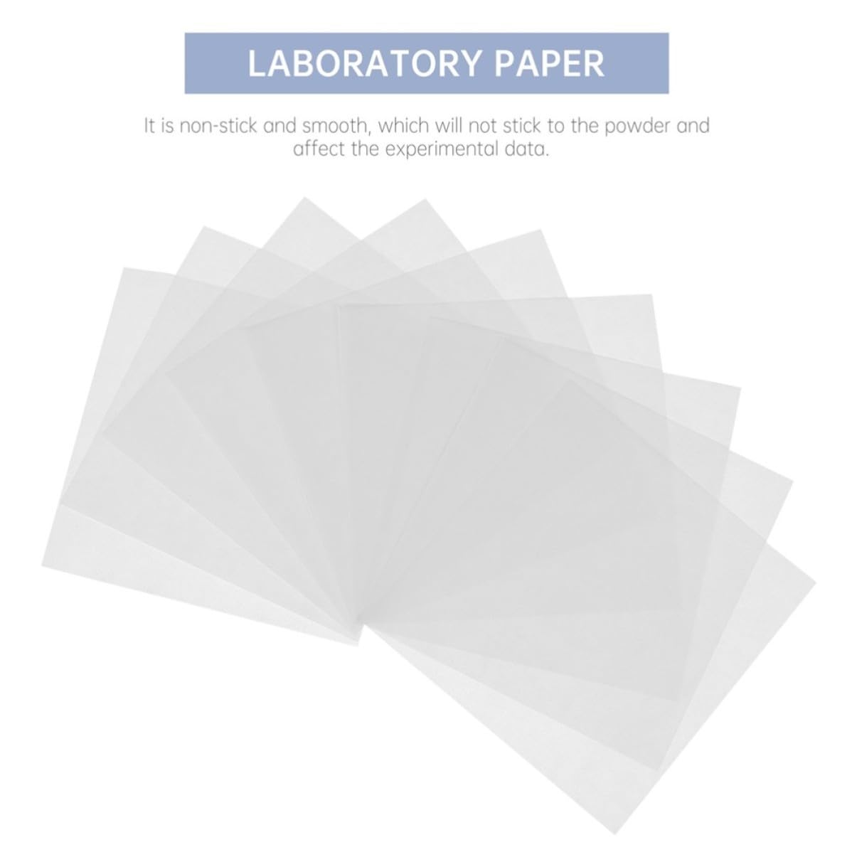 KICHOUSE Non-Stick Cellulose Weighing Paper Sheets 90x90mm 2500pcs Flat Scale Pads for Laboratory Powder Measurement and Scale Accessories