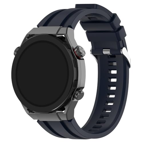 [TRIPLE RIVER] For HUAWEI WATCH Ultimate 2 �o���h �x���g �V���R�� �� 22mm �����o���h For �t�@�[�E�F�C�E�H�b�` Ultimate2(�_�[�N�u���[)