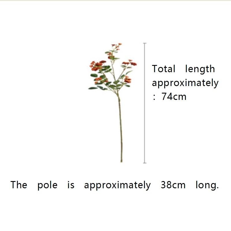 Fleur Artificielle Tiges de Roses artificielles, 4 pièces, Fausses Branches de Houx avec Feuilles Vertes for couronnes, Bouquets, centres de Table