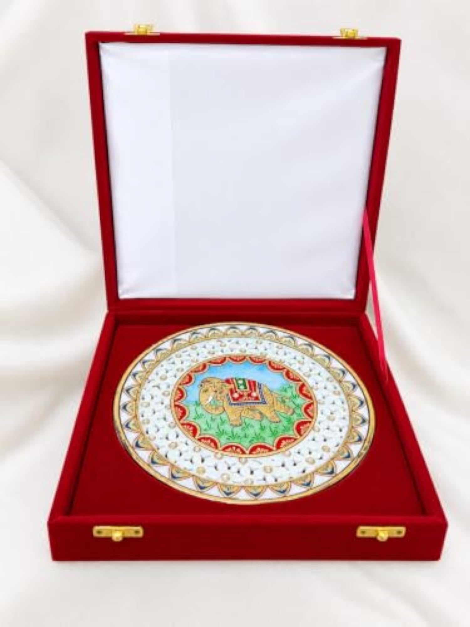 Marble Plate with Stand & Box